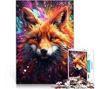 Puzzle 1000 pièces pour Adolescents Graffiti Abstrait Fox Art Compétition de Vitesse Manuelle Une œuvre d'art 38x26cm