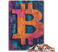 Puzzle 1000 pièces pour Adolescents, Graffiti, Bitcoin, à partir de 14 Ans, Jeu de Quiz, activités Amusantes à la Maison, Cadeau d'anniversaire, Cadeau de Voyage, 50x75cm