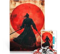 Puzzle 1000 pièces pour Adolescents Graffiti représentant Un Guerrier Combattant Asiatique Jeux éducatifs Une œuvre d'art 38x26cm