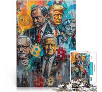 Puzzle 1000 pièces pour Adolescents Graffiti Street Crypto Défi Difficile pour soulager Le Stress Une œuvre d'art 52x38cm