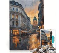 Puzzle 1000 pièces pour Adolescents Gran Via Nightlife, Jeux éducatifs, pour s'amuser en Famille, Cadeaux pour Les Amis et la Famille 38x26cm