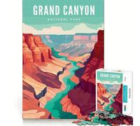 Puzzle 1000 pièces pour Adolescents,Grand Canyon National Park,Art des Bords précis,activité intellectuelle,Jeu de société,Cadeau d'anniversaire Artistique (38x26cm)