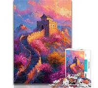 Puzzle 1000 pièces pour Adolescents, Grande Muraille, Puzzle Adulte, défi d'intelligence cérébrale, Jouets addictifs pour la décoration de la Maison (Taille 38x26cm)