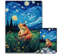 Puzzle 1000 pièces pour Adolescents, Grenouille du Ciel Nocturne, Puzzle en Carton, Jeux, Jouets, Cadeau, pour renforcer l'amour Entre Couples, à partir de 14 Ans, 26x38cm