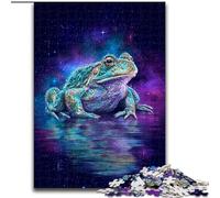 Puzzle 1000 pièces pour Adolescents Grenouille psychédélique, pour Les 14 Ans et Plus Un Jeu Stimulant à Offrir à Toute la Famille et aux Amis (Taille 50x75cm)