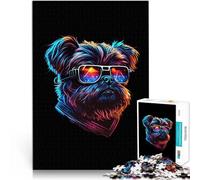Puzzle 1000 pièces pour Adolescents Griffon Bruxellois Jouets Jeux éducatifs Soulagement du Stress Cadeau Amusant 75x50cm