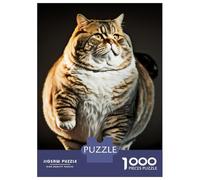 Puzzle 1000 Pièces pour Adolescents Grumpy Cat Puzzle pour Adultes Jeux en Famille Améliore La Mémoire Réduit Le Stress Cadeaux 52x38cm/1000pcs