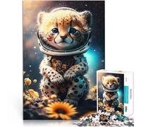 Puzzle 1000 pièces pour Adolescents Guépard Difficile à réaliser mais Amusant et Humoristique Super Cadeau 38x26cm