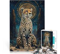 Puzzle 1000 pièces pour Adolescents Guépard Fantastique Défi Difficile pour soulager Le Stress Super Cadeau 75x50cm