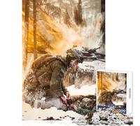 Puzzle 1000 pièces pour Adolescents Guerre d'hiver sans Fin Jeu éducatif Idée Cadeau Collection d'artistes Beaux-Arts Format 38x52cm