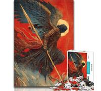 Puzzle 1000 pièces pour Adolescents, Guerrier Fantastique, pour Adultes et Adolescents, 1000 pièces, Anti-Stress, défi Difficile, renforce l'amour Entre Les Couples, 50x75cm