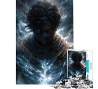 Puzzle 1000 pièces pour Adolescents Guerrier Mystique avec Aura énergétique Activités Amusantes à la Maison Cadeaux pour Femmes Jeux familiaux à partir de 14 Ans (38x26cm)