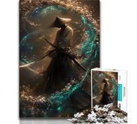 Puzzle 1000 pièces pour Adolescents, Guerrier Ninja Fantastique, Difficile à réaliser, mais Amusant et Humoristique, Cadeau d'anniversaire, Cadeaux, décoration Murale (75x50cm)