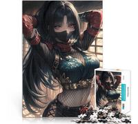 Puzzle 1000 pièces pour Adolescents Guerrier Ninja furtif Défi Difficile pour soulager Le Stress Œuvre d'art 38x26cm