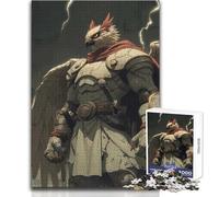 Puzzle 1000 pièces pour Adolescents - Guerrier Oiseau blindé par Temps orageux - Jeu intellectuel pour améliorer la mémoire - Cadeau d'anniversaire - Dimensions:38x52cm