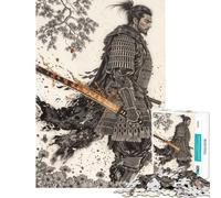 Puzzle 1000 pièces pour Adolescents Guerrier Solitaire Puzzle à Monter soi-même décoration Murale Cadeau Unique pour Anniversaire et Noël (Taille 38x26cm)