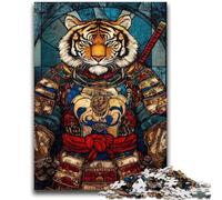 Puzzle 1000 pièces pour Adolescents, Guerrier Tigre, Puzzles pour Adolescents, Cadeau Amusant et activité pour la Maison, Jouet pour Les Jours de Pluie (50x75cm)