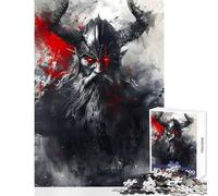 Puzzle 1000 pièces pour Adolescents Guerrier Viking Berserk Jeu Anti-Stress Cadeau d'anniversaire Améliore la mémoire (50x75cm)