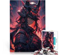 Puzzle 1000 pièces pour Adolescents Guerrière Anime Jeu Familial Anti-Stress Défi Difficile Cadeau pour Les Anniversaires 52x38cm