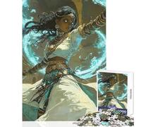 Puzzle 1000 pièces pour Adolescents Guerrière Mystique guérisseuse Divine Jeu Amusant d'assemblage de Motifs Jouet Anti-Stress Chaque pièce est Unique (50x75cm)