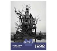 Puzzle 1000 Pièces pour Adolescents Haunting Treehouse on The Beach Puzzles pour Adultes - Améliore La Mémoire - Défi Éducatif - Cadeau d'anniversaire Unique 70x50cm/1000pcs