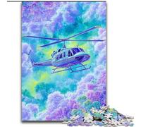 Puzzle 1000 pièces pour Adolescents Hélicoptère de rêve, Aide Le Cerveau à exercer des Jouets addictifs pour cultiver la Patience Décoration Parfaite 26x38cm