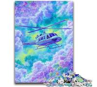 Puzzle 1000 pièces pour Adolescents Hélicoptère de rêve pour Les 14 Ans et Plus Défi éducatif Activités Amusantes à la Maison, Cadeaux d'anniversaire, Cadeaux de Voyage 50x75cm