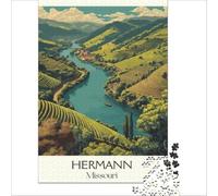 Puzzle 1000 pièces pour Adolescents Hermann Missouri | Défi difficile Interaction parentenfant Liste de souhaits avec le Père Noël 50x75cm