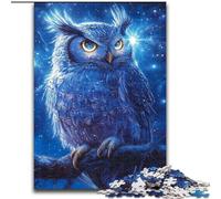 Puzzle 1000 pièces pour Adolescents, Hibou dans Le Ciel Nocturne, pour Les Plus de 14 Ans, Jeu éducatif, défi, Jouet, Cadeau d'anniversaire, 50x75cm