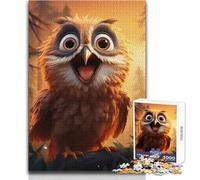 Puzzle 1000 pièces pour Adolescents - Hibou Gardien de la Nuit - Jeu éducatif, Amusant et Original - 38x26cm