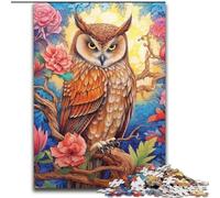 Puzzle 1000 pièces pour Adolescents Hibou mystérieux, idéal comme Cadeau éducatif pour Toute la Famille (Taille 26x38cm)