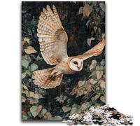 Puzzle 1000 pièces pour Adolescents, Hibou Volant, Jeu éducatif Familial, décoration Murale, Cadeaux d'anniversaire et de Noël Uniques, 50x75cm