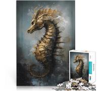 Puzzle 1000 pièces pour Adolescents Hippocampe Mythique Jouets de Jeu pour Cadeau Familial Décoration d'intérieur et Cadeaux Uniques 26x38cm