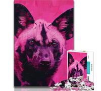 Puzzle 1000 pièces pour Adolescents Hyène 1000 pièces pour Adultes, Anti-Stress, défi Difficile, Cadeaux du Père Noël Secret (Taille 75x50cm)