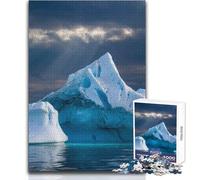 Puzzle 1000 pièces pour Adolescents - Iceberg sous Un Ciel spectaculaire - Jeu éducatif, Amusant et Artistique - Cadeau - Dimensions:38x52cm