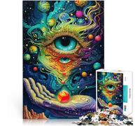Puzzle 1000 pièces pour Adolescents Œil et Main cosmiques Entraînez Votre Cerveau et Vos Mains Une œuvre d'art 38x26cm