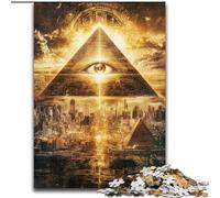Puzzle 1000 pièces pour Adolescents, œil mystérieux, à partir de 14 Ans, Jeux éducatifs, Bricolage, œuvres d'art, Cadeau (Taille 26x38cm)