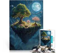 Puzzle 1000 pièces pour Adolescents Île Flottante avec des Arbres Apprentissage éducatif Jeu éducatif pour Anniversaire, Noël 38x26cm