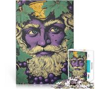 Puzzle 1000 pièces pour Adolescents Illustration du Dieu du vin Séjour Anti-Stress pour Tuer Le Temps Idées Cadeaux 75x50cm
