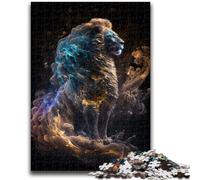 Puzzle 1000 pièces pour Adolescents Infinite Pride of The Lion (14 Ans et Plus) Jeu de Quiz Amusant à la Maison, Cadeau d'anniversaire, Cadeau de Voyage 50x75cm