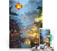 Puzzle 1000 pièces pour Adolescents Inondation au Centre-Ville pour Le Jeu éducatif Challenge Toy Super Cadeau 52x38cm