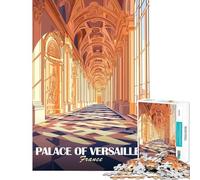 Puzzle 1000 pièces pour Adolescents Intérieur du château de Versailles Jeu de Course de Vitesse Manuelle Stimulant et Relaxant pour Les 14 Ans et Plus (38x52cm)