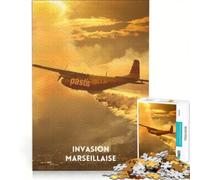 Puzzle 1000 pièces pour Adolescents Invasion Marseillaise, Jeu Impossible, Anti-Stress intéressant, idéal comme Cadeau 50x75cm