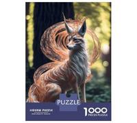 Puzzle 1000 Pièces pour Adolescents Japanese Kitsune Fox Puzzles pour Adultes, Jouet, Décoration Murale, Art Mural, Idéal comme Cadeau pour Toute La Famille 52x38cm/1000pcs