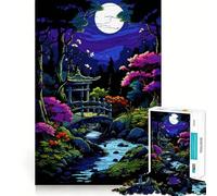Puzzle 1000 pièces pour Adolescents,Jardin Zen Japonais,Pixel Art,découpe précise,Jeu de logique Amusant et Silencieux,décoration de Noël,Cadeau (50x75cm)