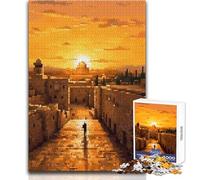 Puzzle 1000 pièces pour Adolescents - Jérusalem Pixel Art - Idéal pour se détendre à l'intérieur - Découpe de précision avancée - Dimensions:50x75cm