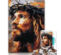 Puzzle 1000 pièces pour Adolescents Jésus 1000 pièces pour Adolescents Apprentissage éducatif pour est idéal comme Cadeau pour Toute la Famille 38x26cm