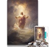 Puzzle 1000 pièces pour Adolescents Jésus 1000 pièces pour Adultes, Art Mural Moderne à Faire soi-même, Cadeau Unique, décoration d'intérieur 26x38cm