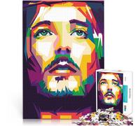 Puzzle 1000 pièces pour Adolescents Jésus-Christ pour Le Jeu éducatif Challenge Toy Décoration Murale, Cadeaux Uniques pour Anniversaire et Noël 75x50cm