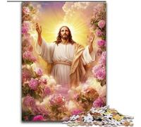 Puzzle 1000 pièces pour Adolescents Jésus dans Le Jardin, Jeu Stimulant et Jeu Familial, Une œuvre d'art pour Les 14 Ans (Taille 50x75cm)